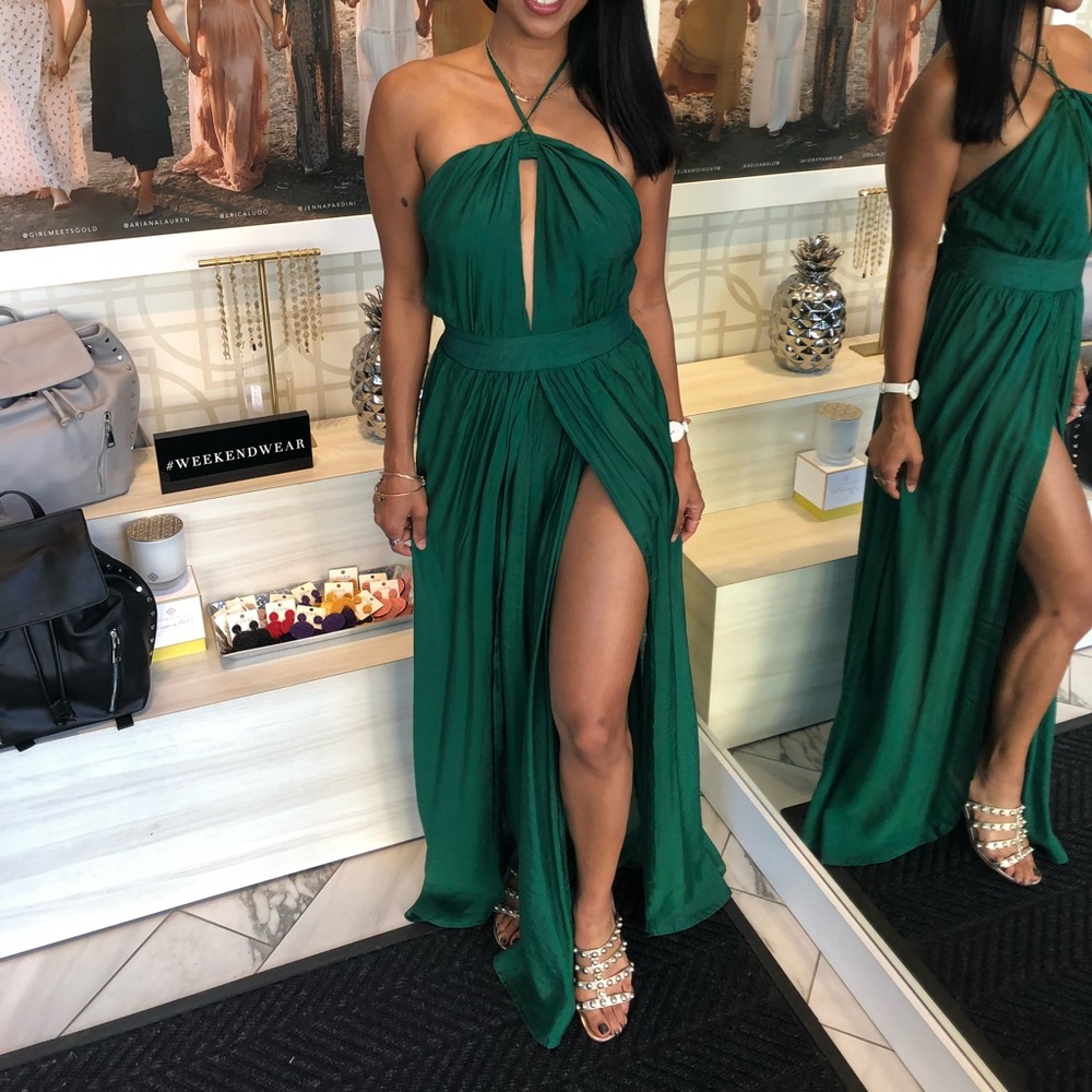 Vici Dolls Emerald maxi dress